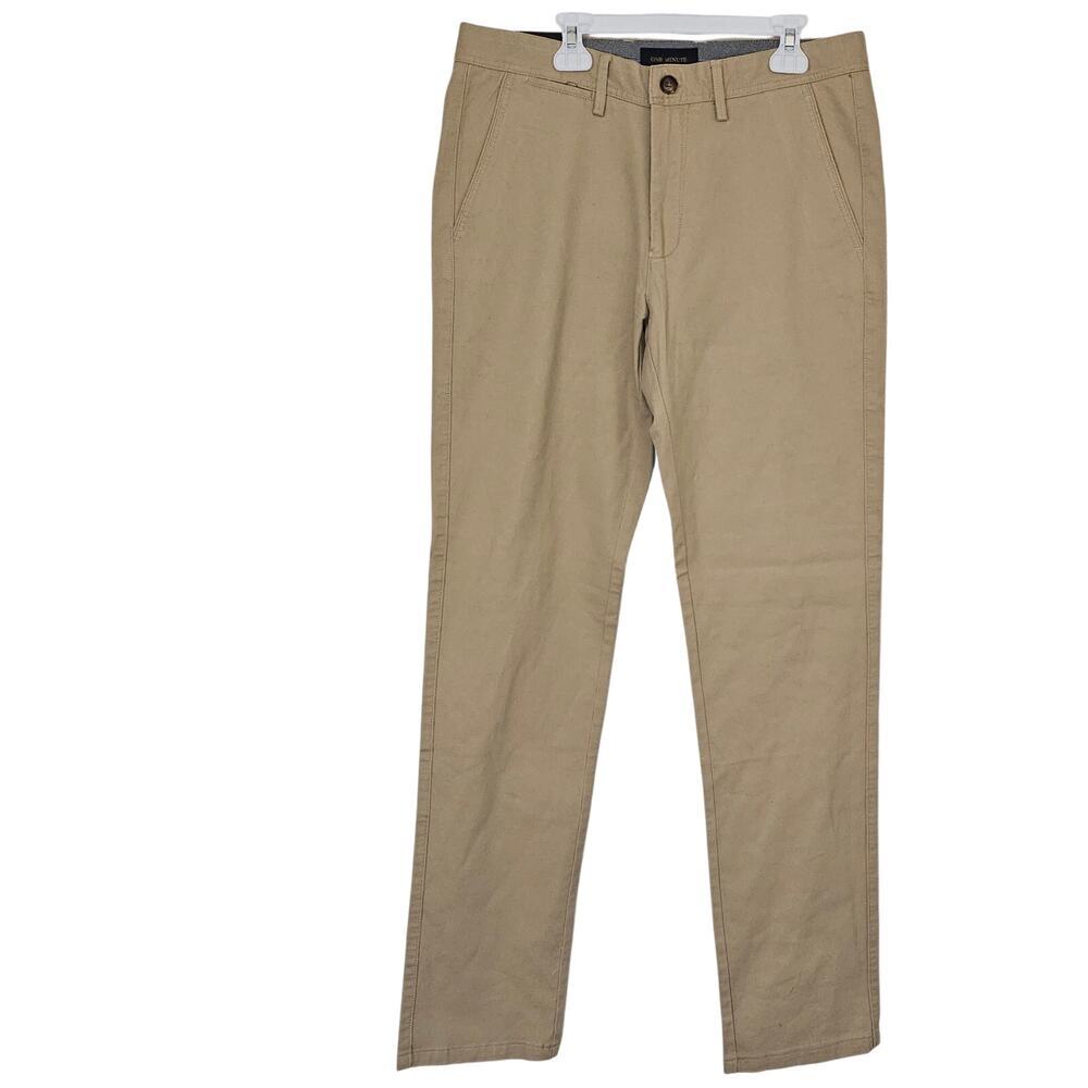 One Minute Men's Tan Dress Pants 32x33 Slacks‎ Chinos Khaki New Business Career